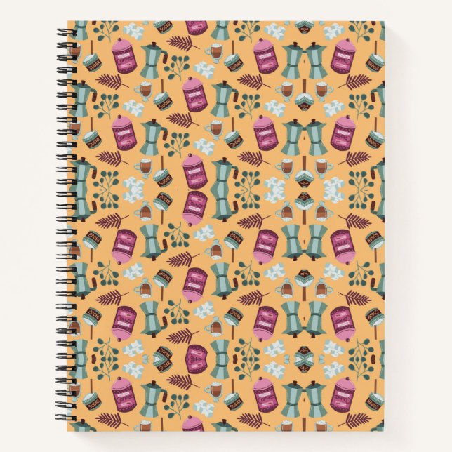 Cuaderno en espiral con tapa frontal y trasera (Anverso)