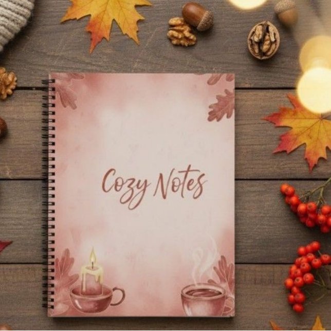 Cuaderno En Espiral Cozy Notes" Otoño Vibraciones  (Subido por el creador)