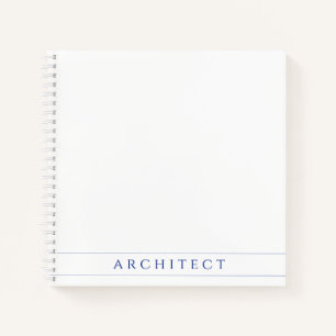 Cuaderno en espiral cuadrado de 8,5" del arquitect