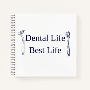 Cuaderno en espiral cuadrado de Dental Life Best L