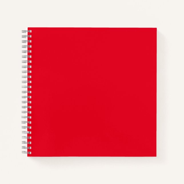 Cuaderno en espiral | Cubierta roja | Diario rayad (Anverso)