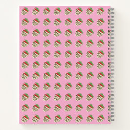 Cuaderno en espiral cubierto de chocolate blanco