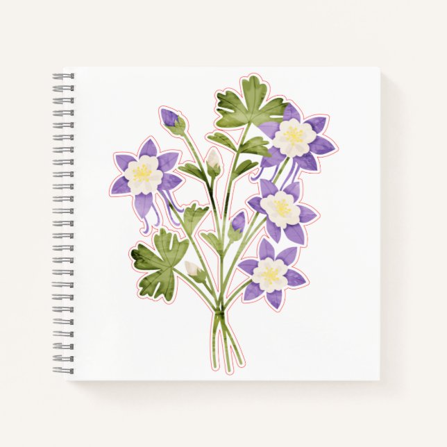 Cuaderno en espiral de 8.5" x 8.5" (Anverso)