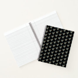 Cuaderno en espiral de abeja melífera (negra)