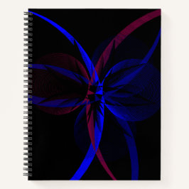 Cuaderno en espiral de abstracción geométrica