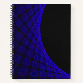 Cuaderno en espiral de alfombra de espacio geométr