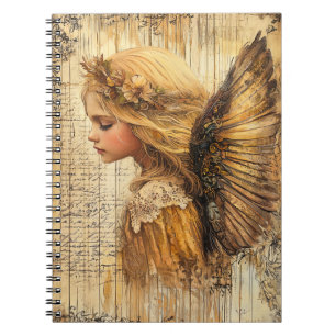 Cuaderno en espiral de ángel lindo