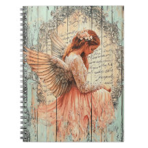 Cuaderno en espiral de ángel lindo