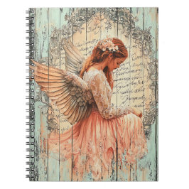 Cuaderno en espiral de ángel lindo