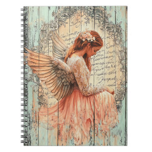 Cuaderno en espiral de ángel lindo