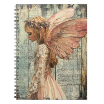 Cuaderno en espiral de ángel lindo