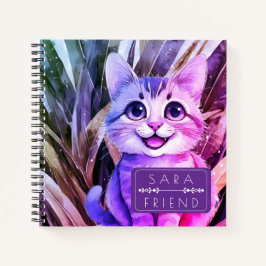 Cuaderno en espiral de animales mascotas gatos