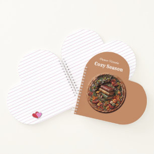 Cuaderno en espiral de arcilla 3D Otoño Vibes