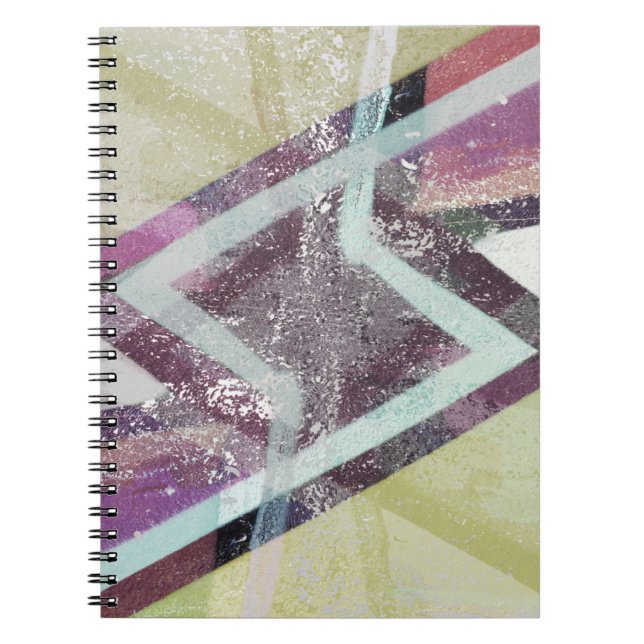 Cuaderno en espiral de arte abstracto moderno (Frente)
