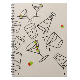 Cuaderno en espiral de bebidas