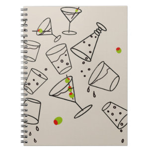 Cuaderno en espiral de bebidas