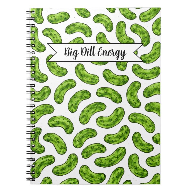 Cuaderno en espiral de Big Dill Energy (Frente)
