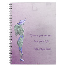 Cuaderno en espiral de calma refinada
