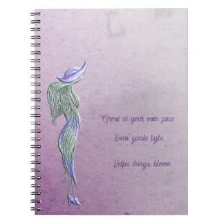 Cuaderno en espiral de calma refinada