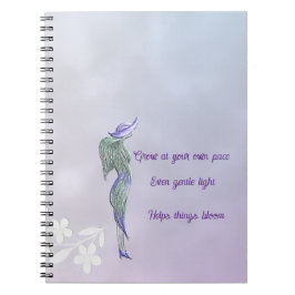 Cuaderno en espiral de calma refinada