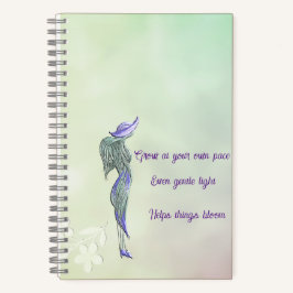 Cuaderno en espiral de calma refinada