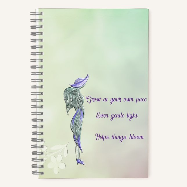 Cuaderno en espiral de calma refinada (Anverso)