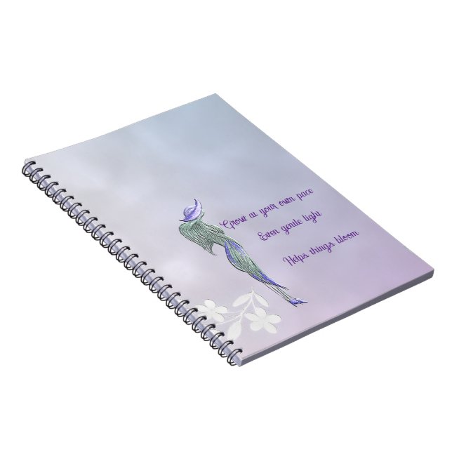 Cuaderno en espiral de calma refinada (Lado Derecho)