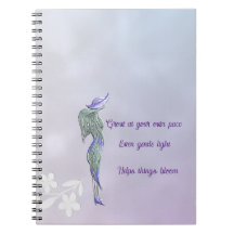 Cuaderno en espiral de calma refinada
