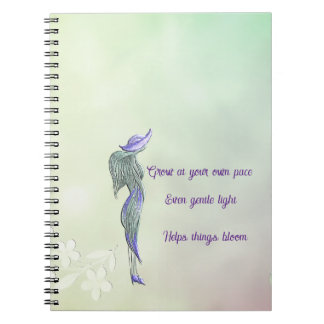 Cuaderno en espiral de calma refinada