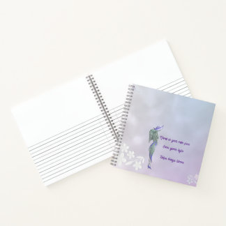 Cuaderno en espiral de calma refinada