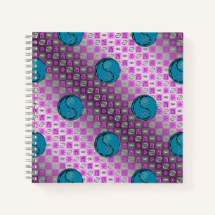 Cuaderno en espiral de Cáncer y Gallo de Agua