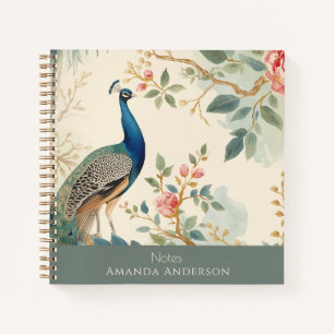 Cuaderno en espiral de Chinoiserie Pavón
