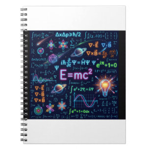 Cuaderno en espiral de ciencia física del arte de