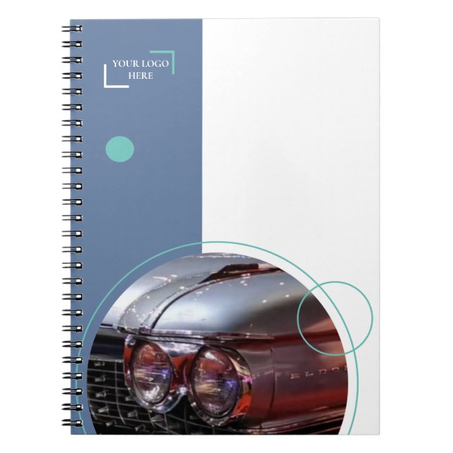Cuaderno en espiral de coche clásico (Frente)