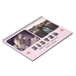 Cuaderno en espiral de collage de fotos Hermanas p