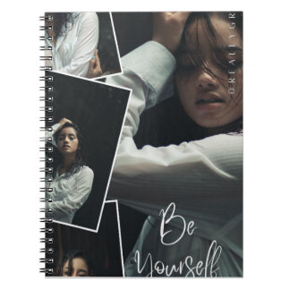Cuaderno en espiral de collage fotográfico Sé tú m