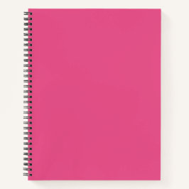Cuaderno en espiral de color rosa intenso