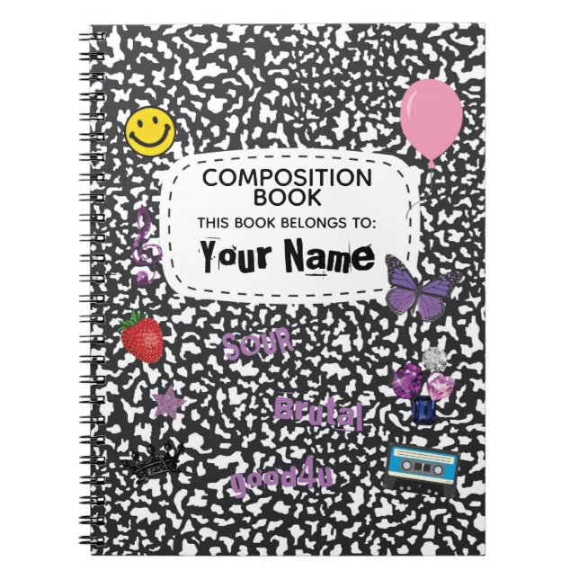Cuaderno en espiral de composición de sueño adoles (Frente)