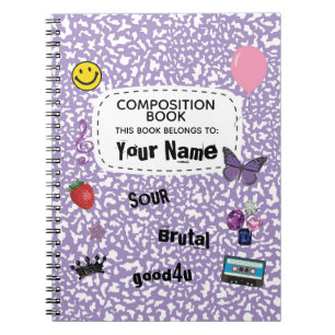 Cuaderno en espiral de composición Teenage Dream (