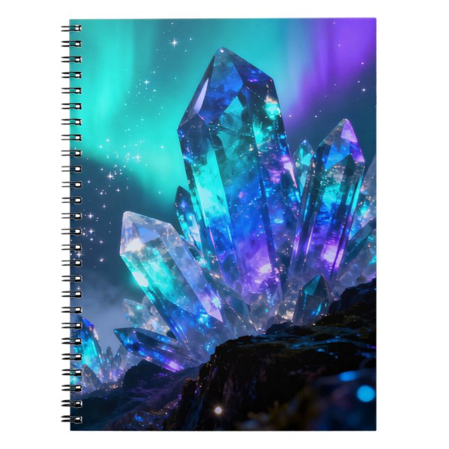 Cuaderno en espiral de cristal celestial (Frente)