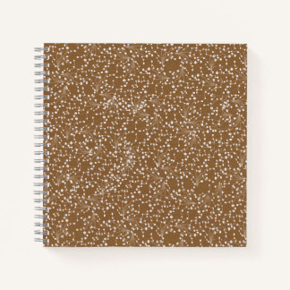 Cuaderno en espiral de damasco dorado