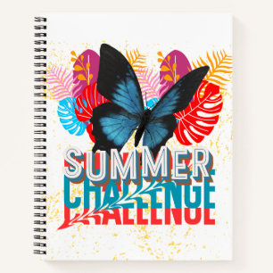 Cuaderno en espiral de desafío de verano