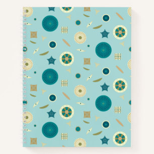 Cuaderno en espiral de diatomeas encantadoras