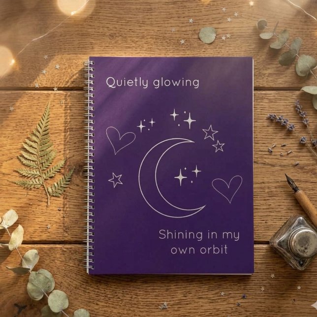 Cuaderno en espiral de diseño celestial personaliz (Subido por el creador)