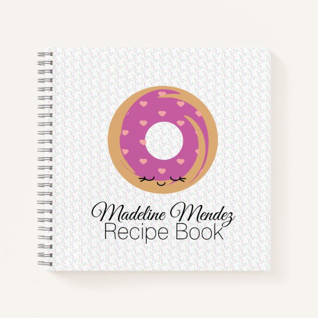Cuaderno en espiral de dona Baker para niños libro (Anverso)