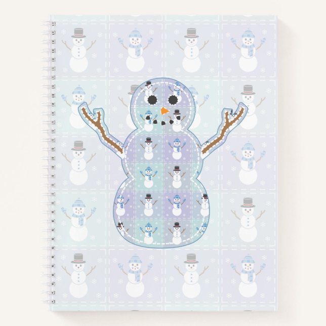 Cuaderno en espiral de edredón de invierno (Anverso)
