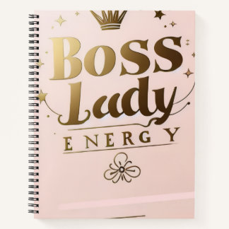 Cuaderno en espiral de energía de Jefa
