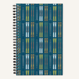 Cuaderno en espiral de esquí alpino