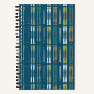 Cuaderno en espiral de esquí alpino