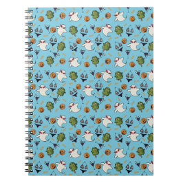 Cuaderno en espiral de fantasmas de playa